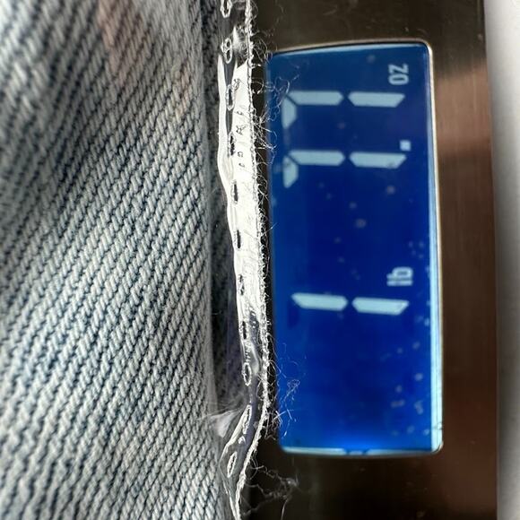 American Eagle Jeans Womens 12 XLong Blue Super High Rise Baggy Wide Leg Stretch - Picture 13 of 14